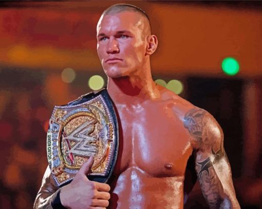 Randy Orton American Wrestler Paint By Numbers