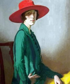 Red Hat Lady Paint By Numbers