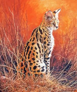 Serval Animal Art Paint By Number