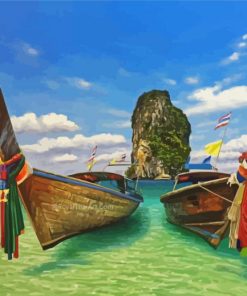 Thailand Boats Paint By Number