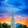 The Spire Of Jordon River Utah Temple Paint By Numbers