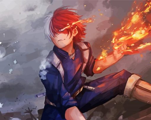 Todoroki Shoto Anime Paint By Number