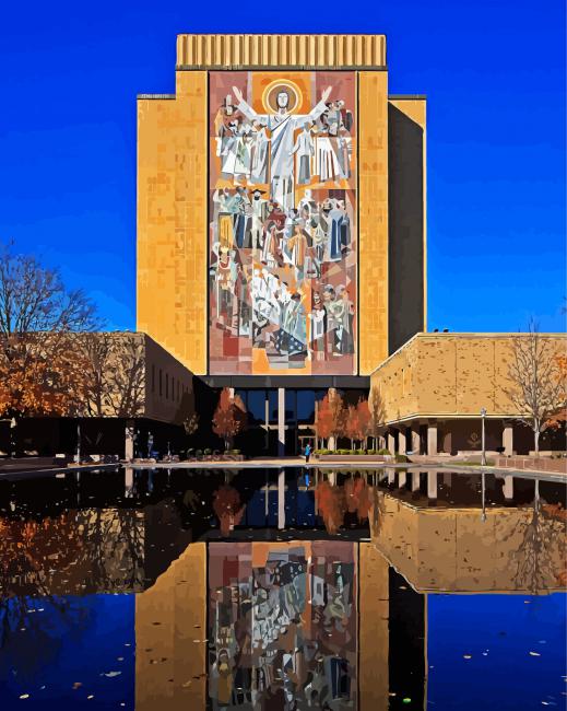 Touchdown Jesus Reflection Paint By Numbers