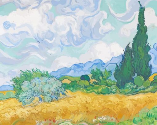 Van Gogh The Wheat Paint By Numbers