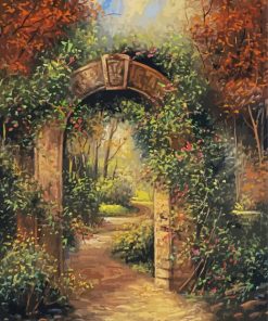Vintage Garden Arch Paint By Numbers