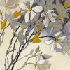 Yellow Gray Flowers Art Paint By Number