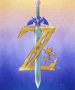 Zelda Master Sword Paint By Numbers