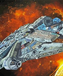 Aesthetic Millennium Falcon Art Paint By Numbers