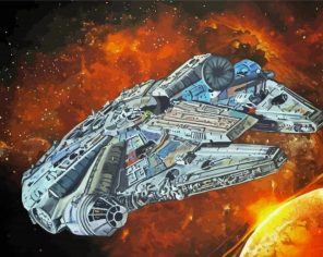 Aesthetic Millennium Falcon Art Paint By Numbers