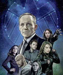 Agents Of Shield Poster Paint By Numbers