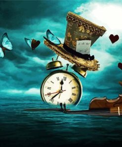 Alice In Wonderland Clock Paint By Numbers