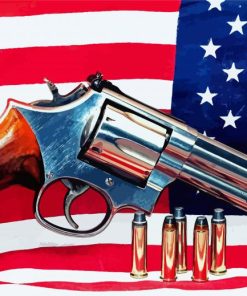 American Gun Paint By Numbers
