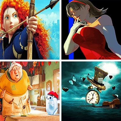 Animated Movies paint by numbers