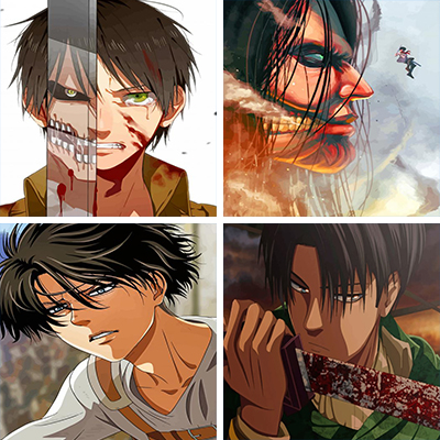 Attack on Titan paint by numbers