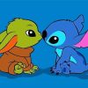 Baby Stitch And Baby Yoda Paint By Numbers