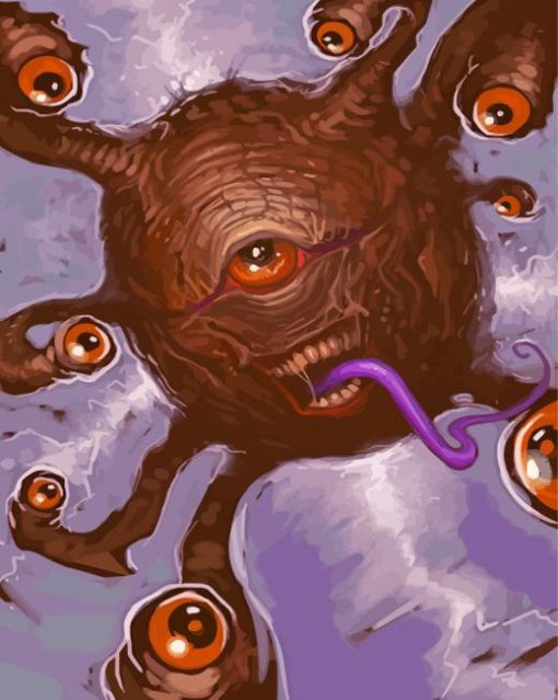 Beholder Monster Paint By Number