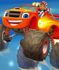 Blaze And The Monster Machines Movie Paint By Number