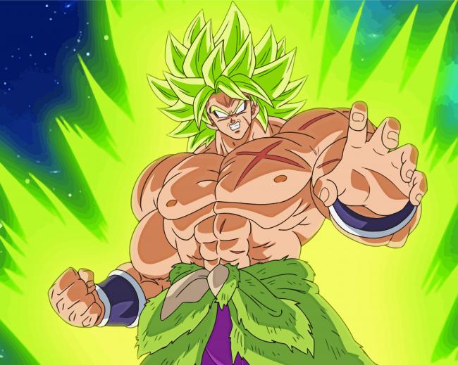 Broly Dragon Ball Character Paint By Numbers
