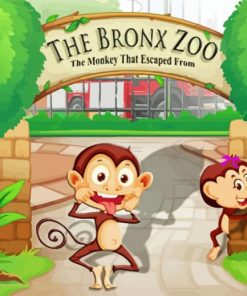 Bronx Zoo Cartoon Paint By Numbers