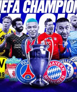 Champions League Poster Paint By Number