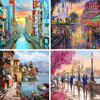 City painting by numbers