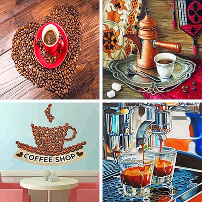 coffees paint by numbers