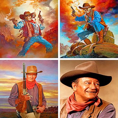 cowboys paint by numbers 