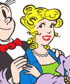 Dagwood Bumstead And Blondie Cartoon Characters Paint By Numbers