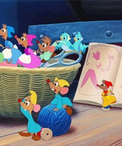 Disney Cinderella Mice Paint By Number