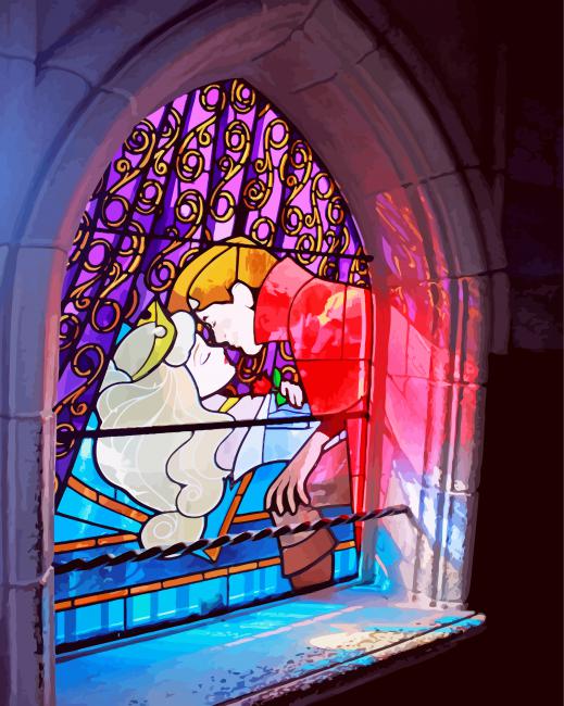 Disney Stained Glass Paint By Numbers