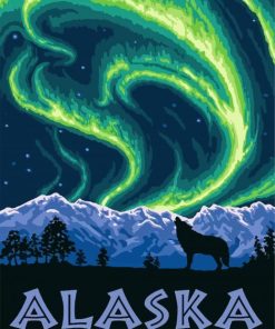 Fairbanks Alaska Poster Art Paint By Number