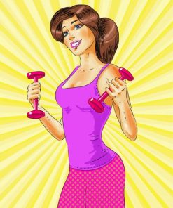 Fitness Girl Paint By Numbers
