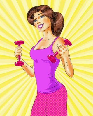 Fitness Girl Paint By Numbers