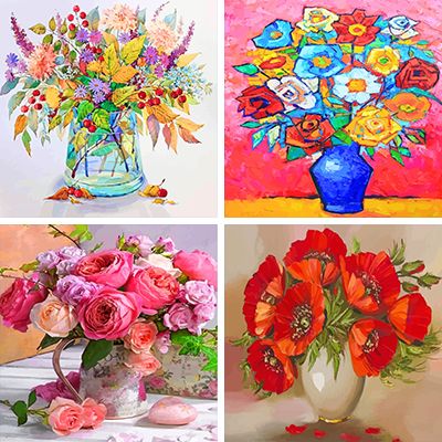 Flowers Vase Paint By numbers