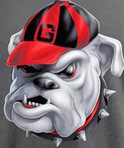 Go Dawgs Illustration Paint By Number