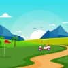 Golf Courses Art Paint By Numbers