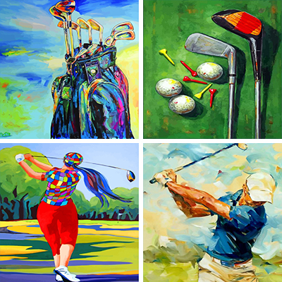 golf paint by numbers