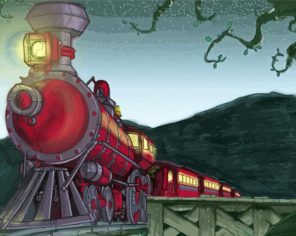 Harry Potter Train Art Paint By Numbers