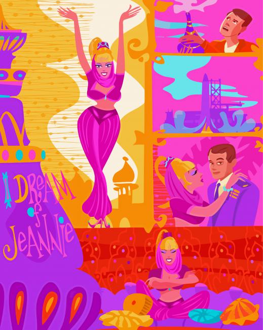 I Dream Of Jeannie Paint By Number
