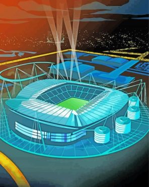 Illustration Etihad Stadium Paint By Numbers