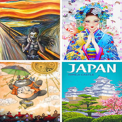 Japan paint by numbers
