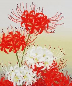 Japanese Spider Lilies Paint By Numbers