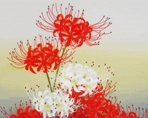 Japanese Spider Lilies Paint By Numbers