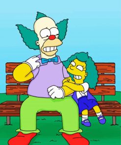 Krusty Clown The Simpsons Paint By Numbers