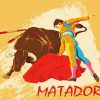 Matador And Bull Fight Paint By Numbers