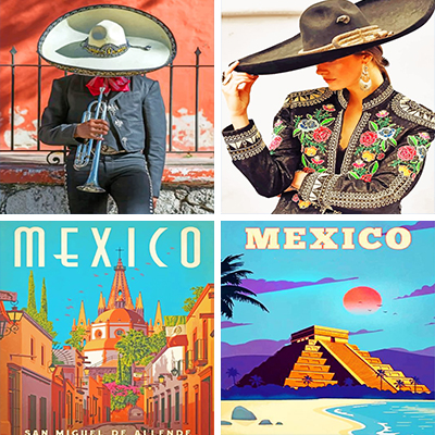 Mexico paint by numbers
