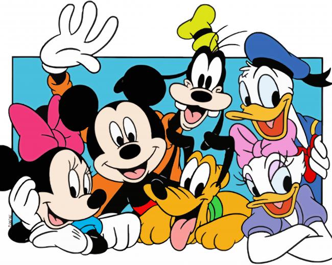 Mickey And Friends Paint By Numbers