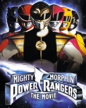 Mighty Morphin Power Ranger Poster Paint By Number