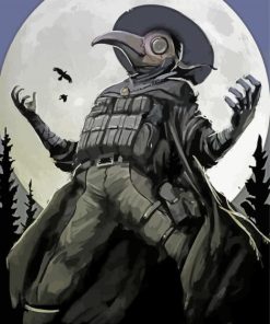 Moonlight Plague Doctor Paint By Numbers