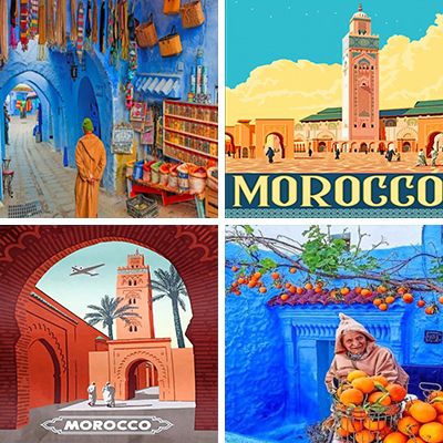 Morocco paint by numbers